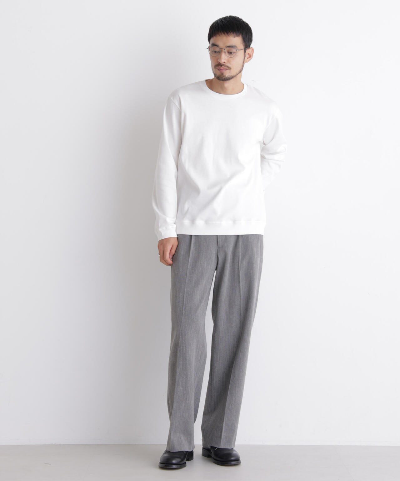 「FORMAL JERSEY」クルーネックカットソー長袖