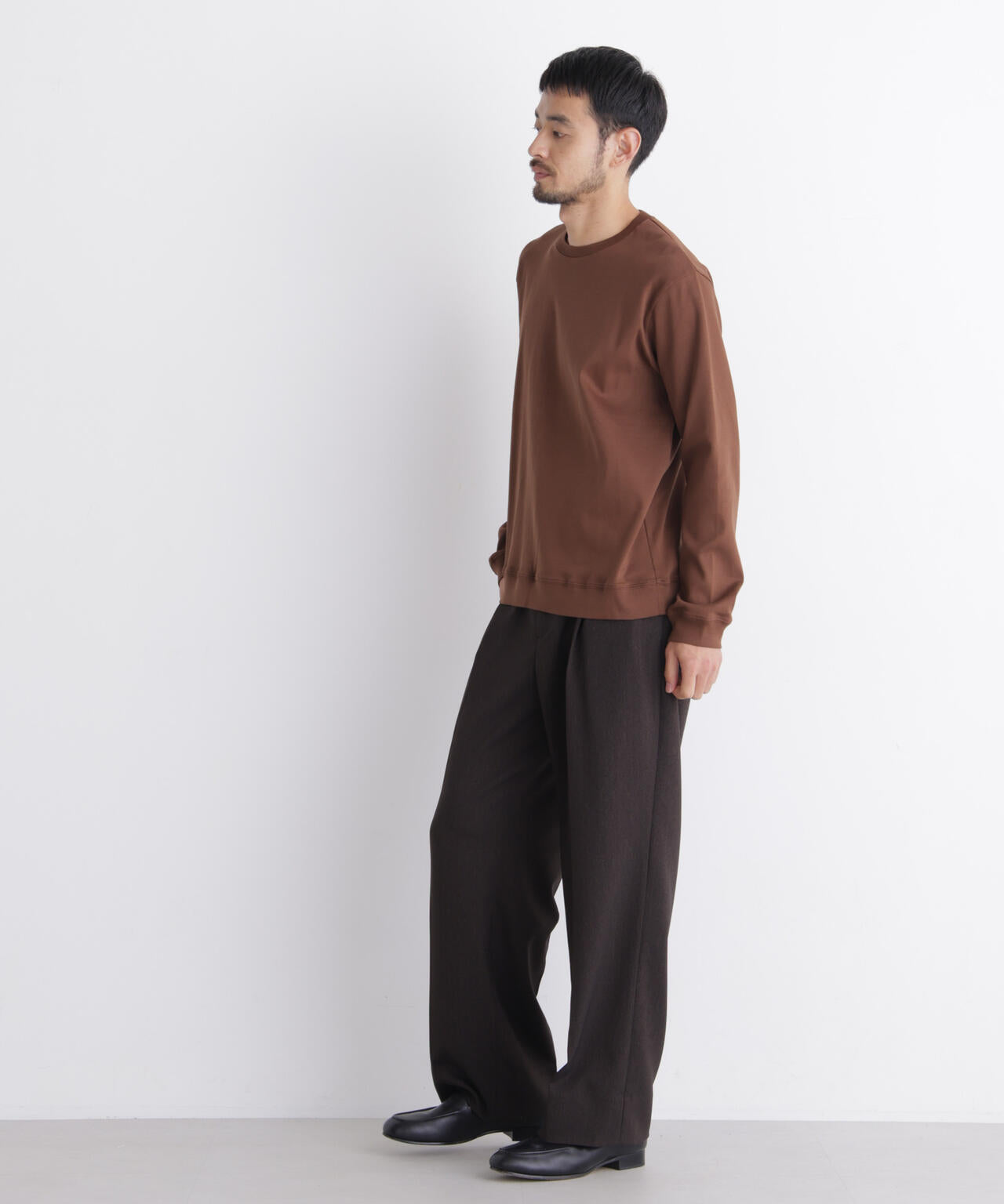 FORMAL JERSEY」クルーネックカットソー長袖 | NANO universe（ナノ