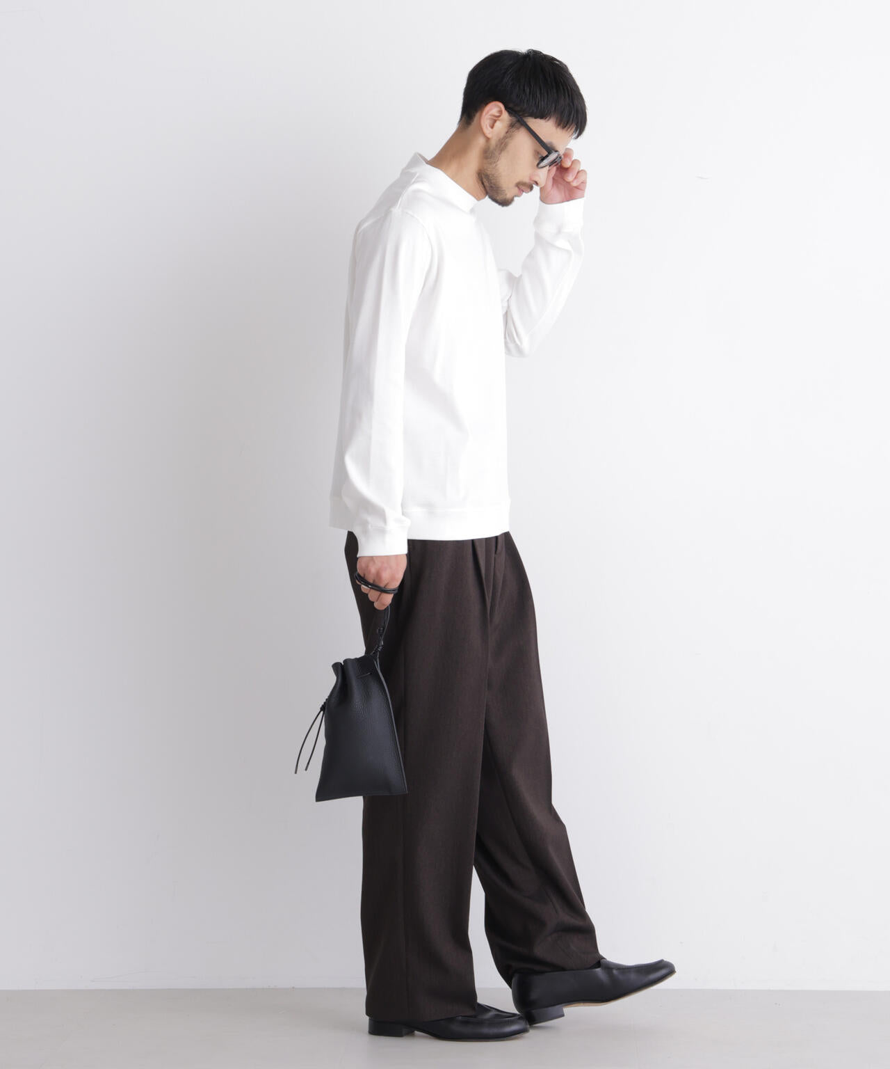 FORMAL JERSEY」モックネックカットソー長袖 | NANO universe（ナノ