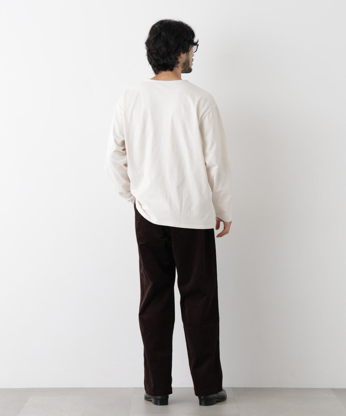 「surplus」デザインヘンリーネックTシャツ 長袖