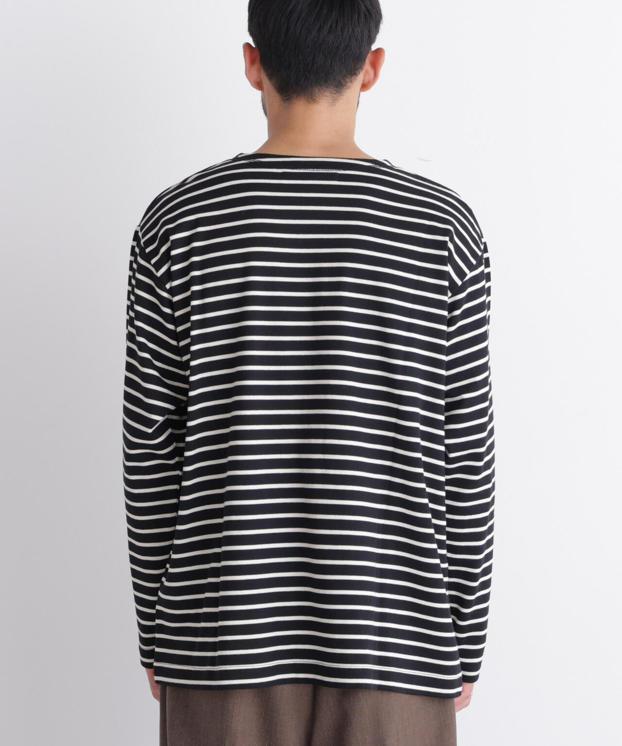 ボーダーバスクTシャツ 長袖