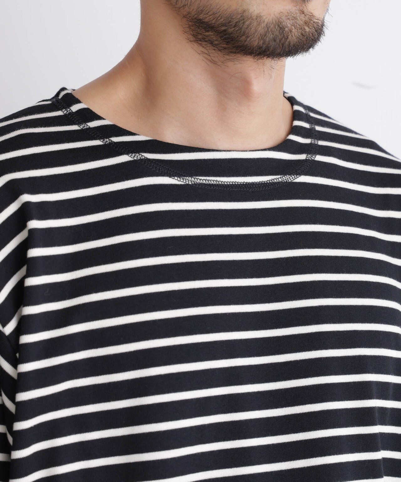 ボーダーバスクTシャツ 長袖