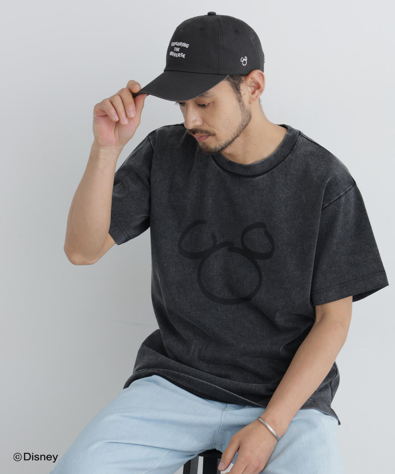 NANO×DISNEY ミッキーマウス フェードTシャツ