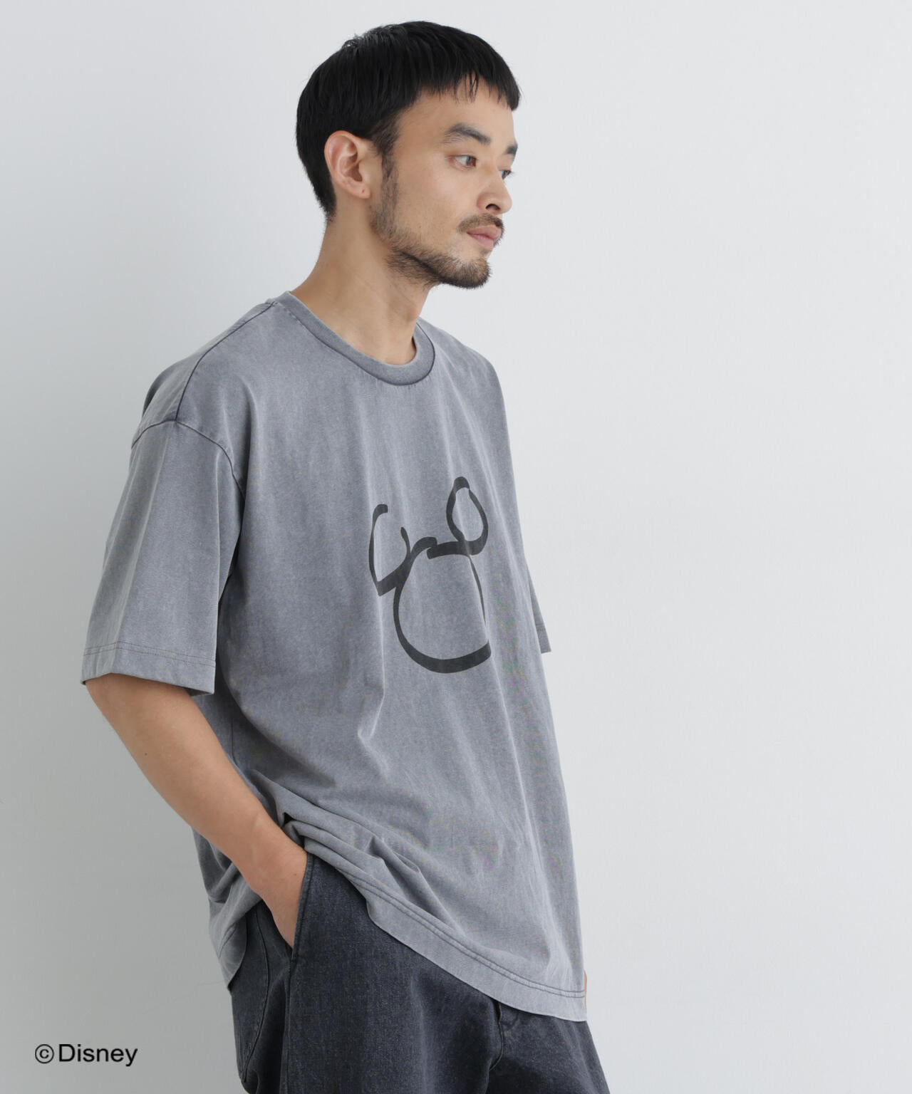 NANO×DISNEY ミッキーマウス フェードTシャツ