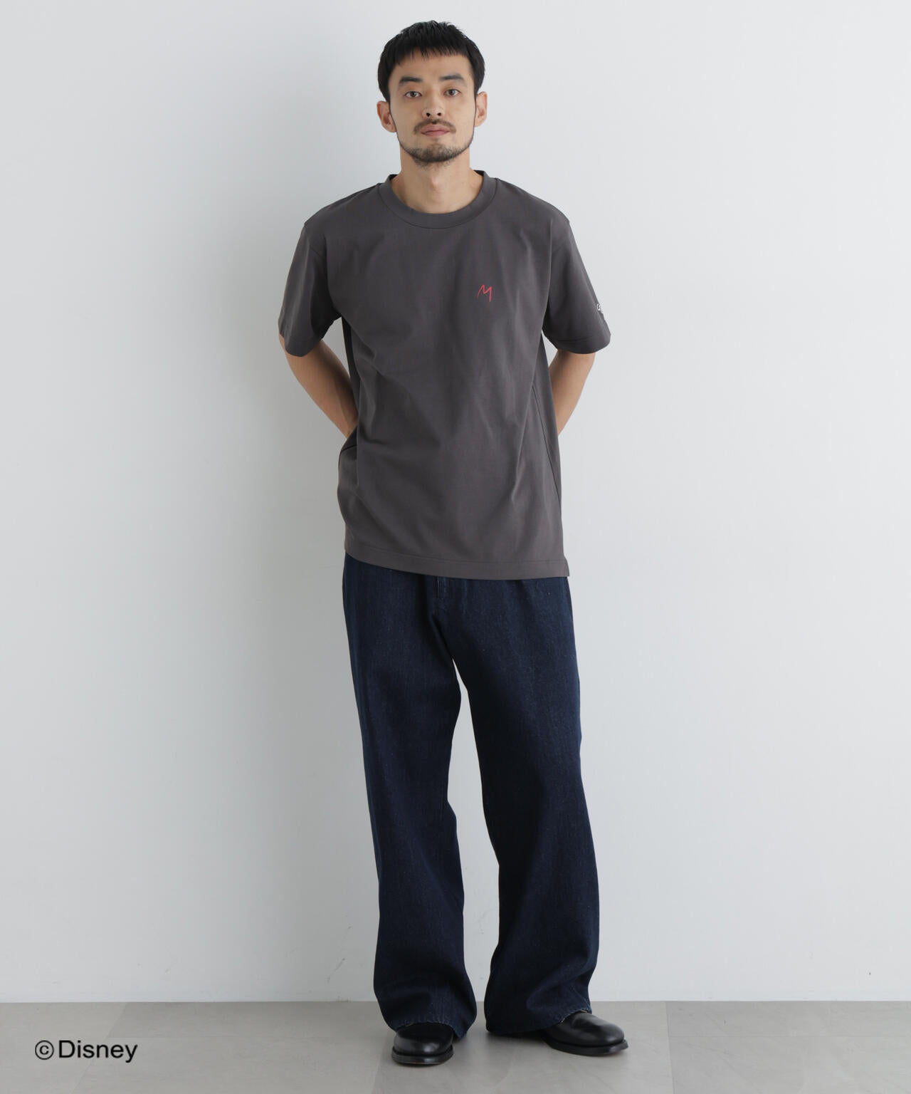 NANO×DISNEY ミッキーマウス 刺繍Tシャツ