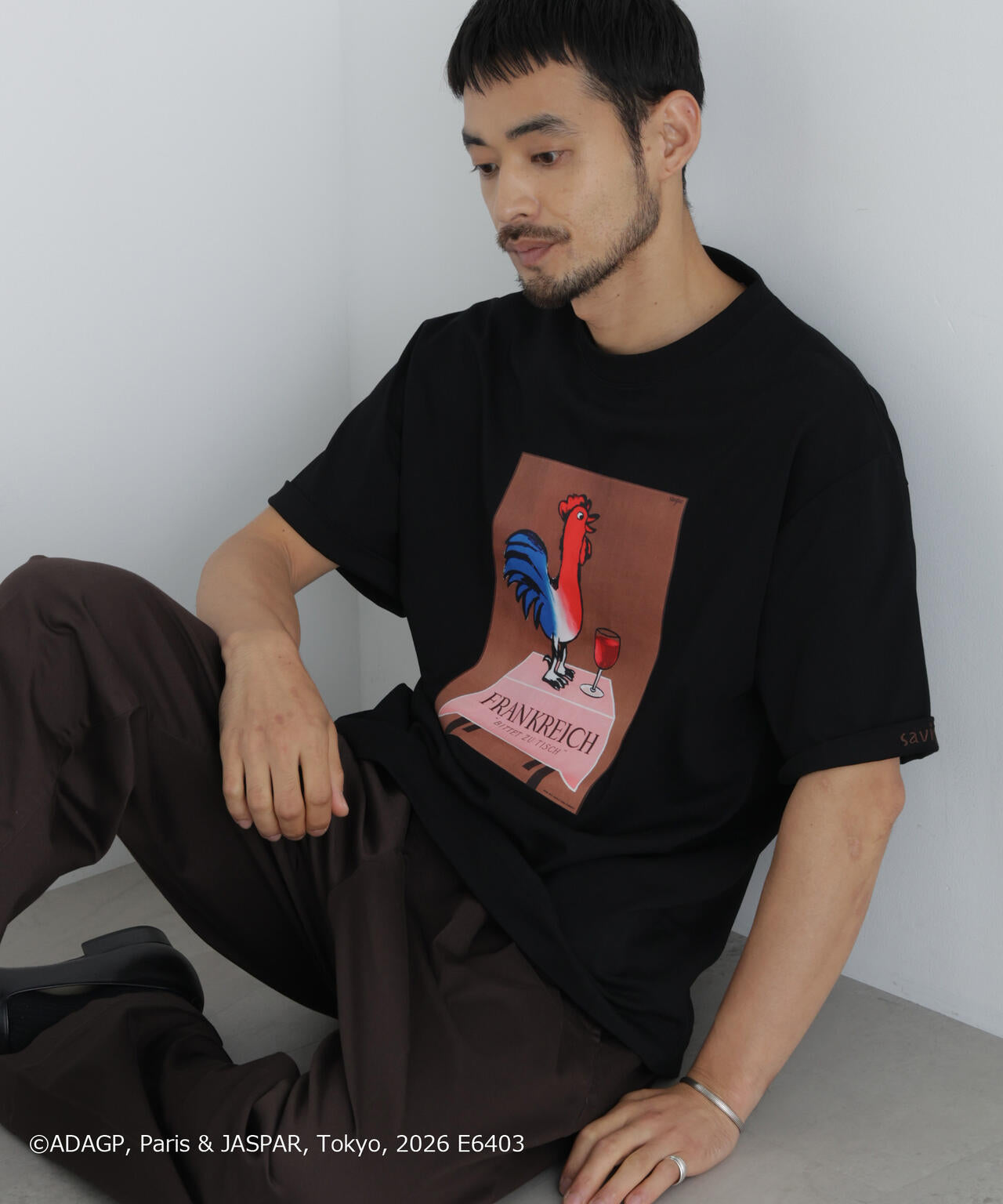 OtoNANO｣×SAVIGNAC プリントTシャツ | NANO universe（ナノ