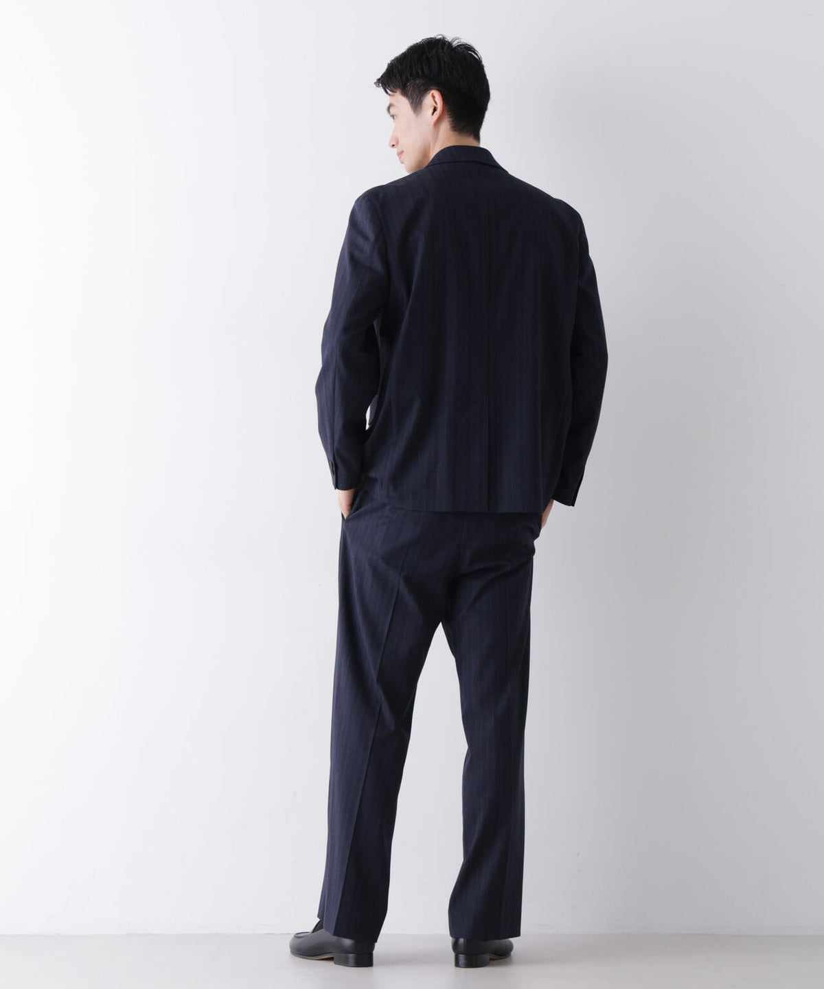 ｢DELEGANT｣ ワンタックストレートトラウザーズ（セットアップ可）