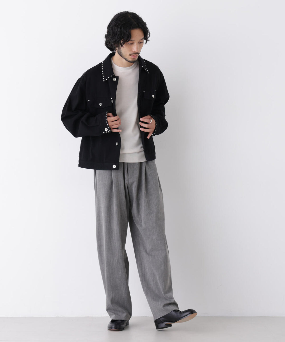 ｢DELEGANT｣ バレルレッグイージーパンツ（セットアップ可）
