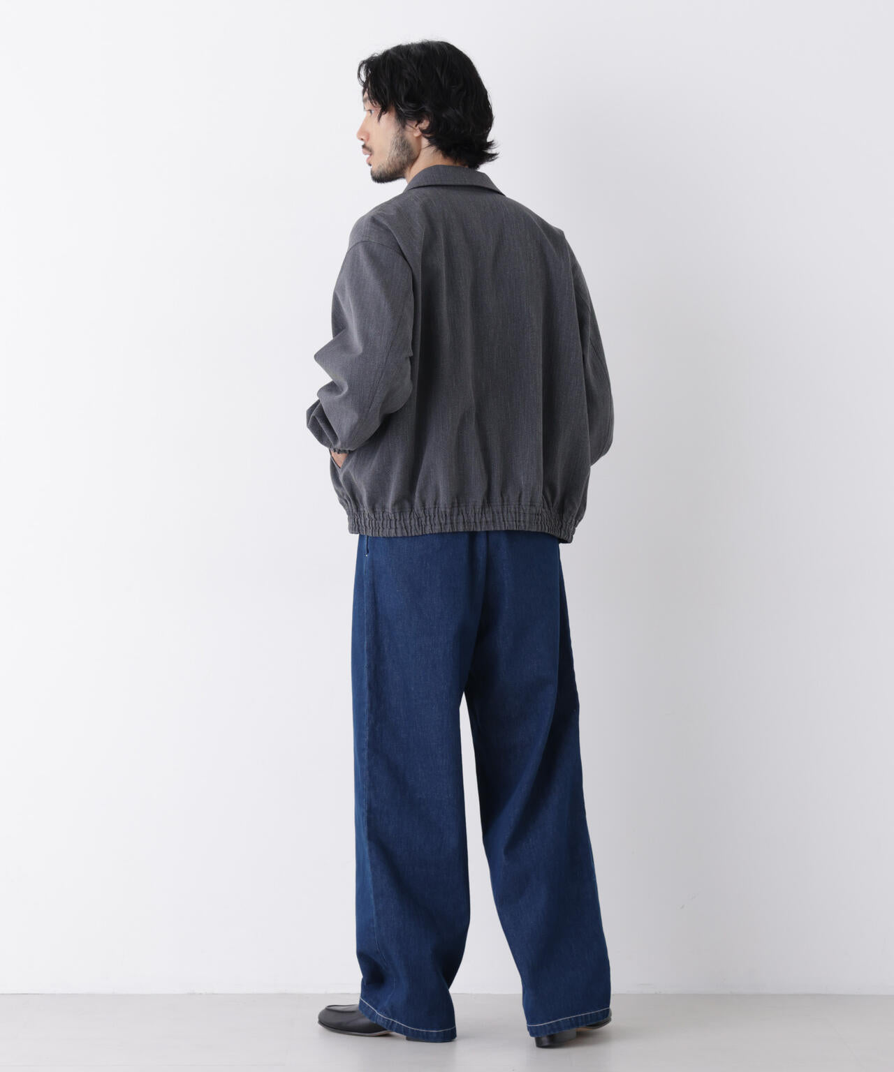 「OtoNANO」大人のワイドデニムパンツ