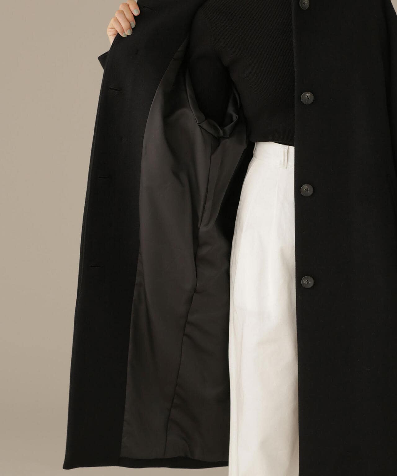 ナノユニバース MANTECO ベルテッドチェスターコート nano-universe