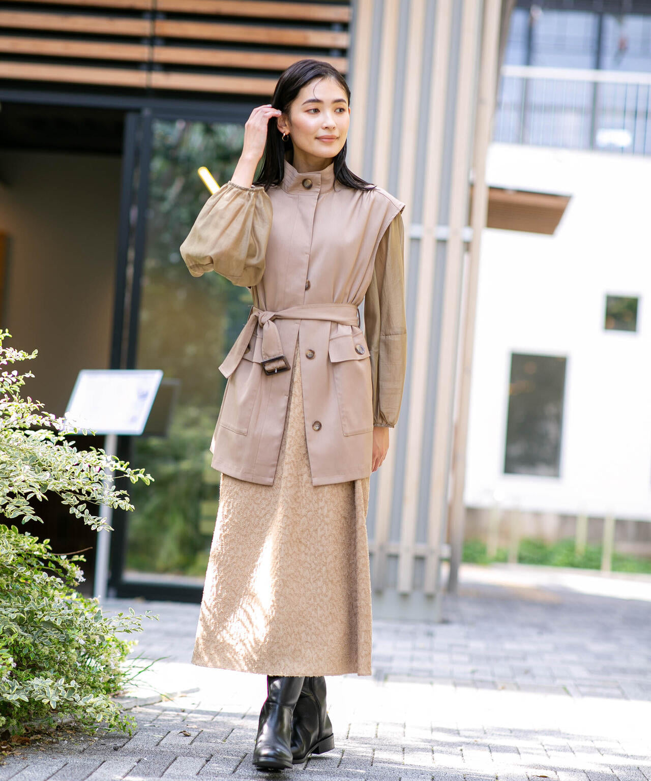 カットジャカード切替ワンピース | NANO universe（ナノ・ユニバース