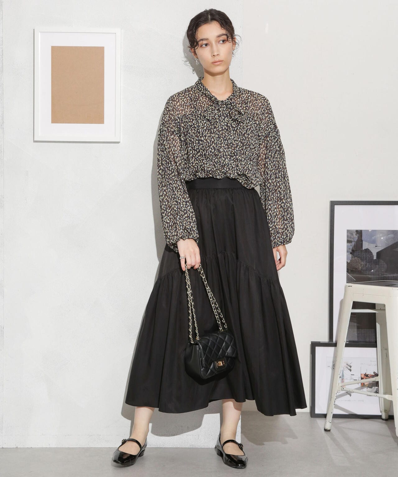 キュプラコットン ギャザースカート(セットアップ可) | NANO