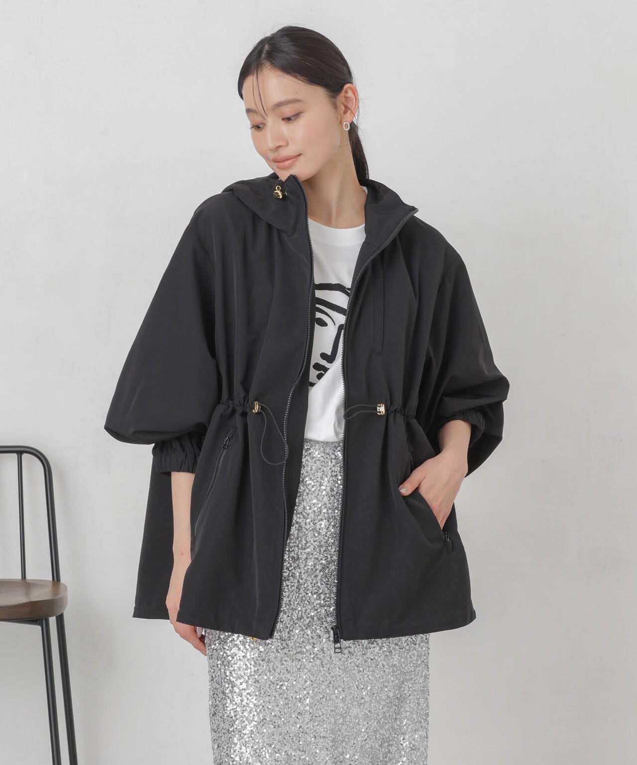 ソフトグログランフードブルゾン | NANO universe（ナノ・ユニバース