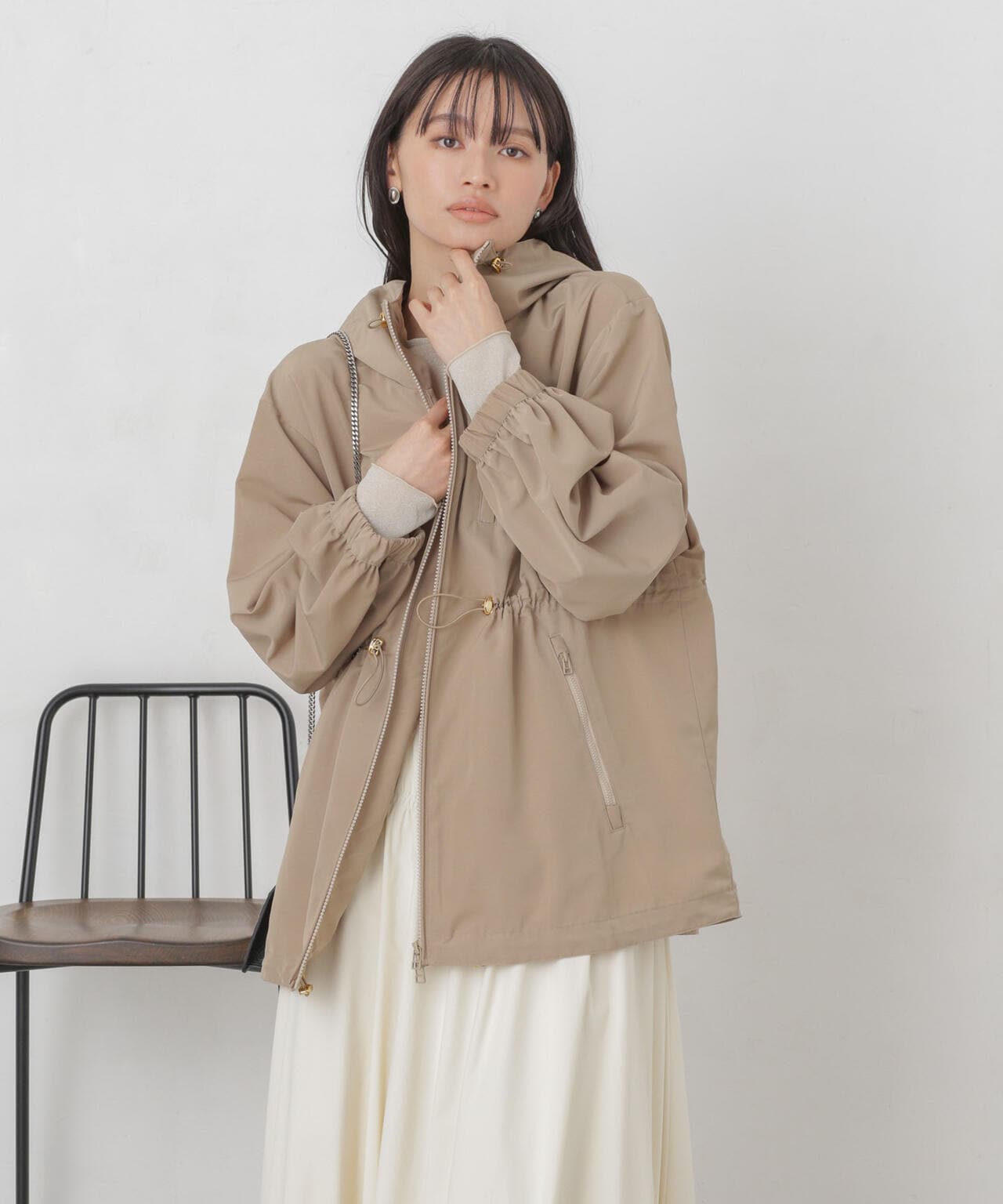 ソフトグログランフードブルゾン | NANO universe（ナノ・ユニバース