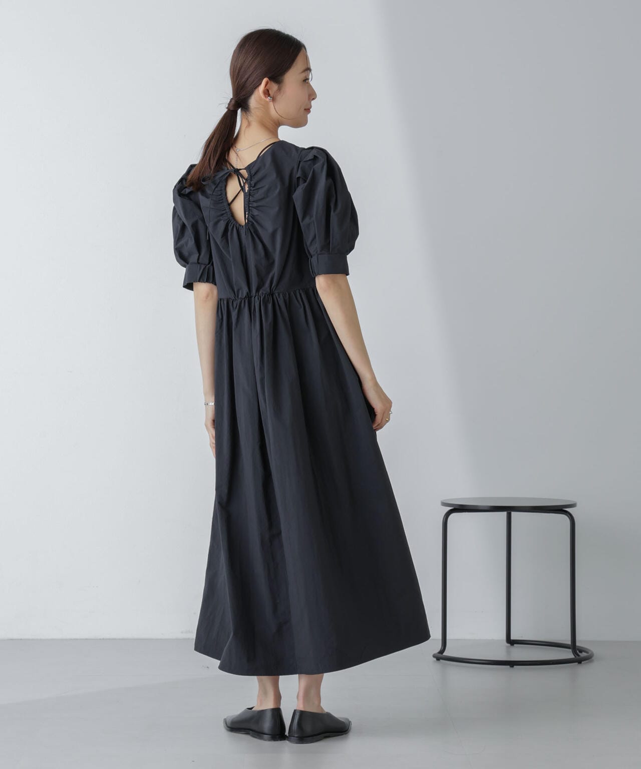 その他 nanairo 星玲奈×NANO universe」タックスリーブタスランマキシワンピース