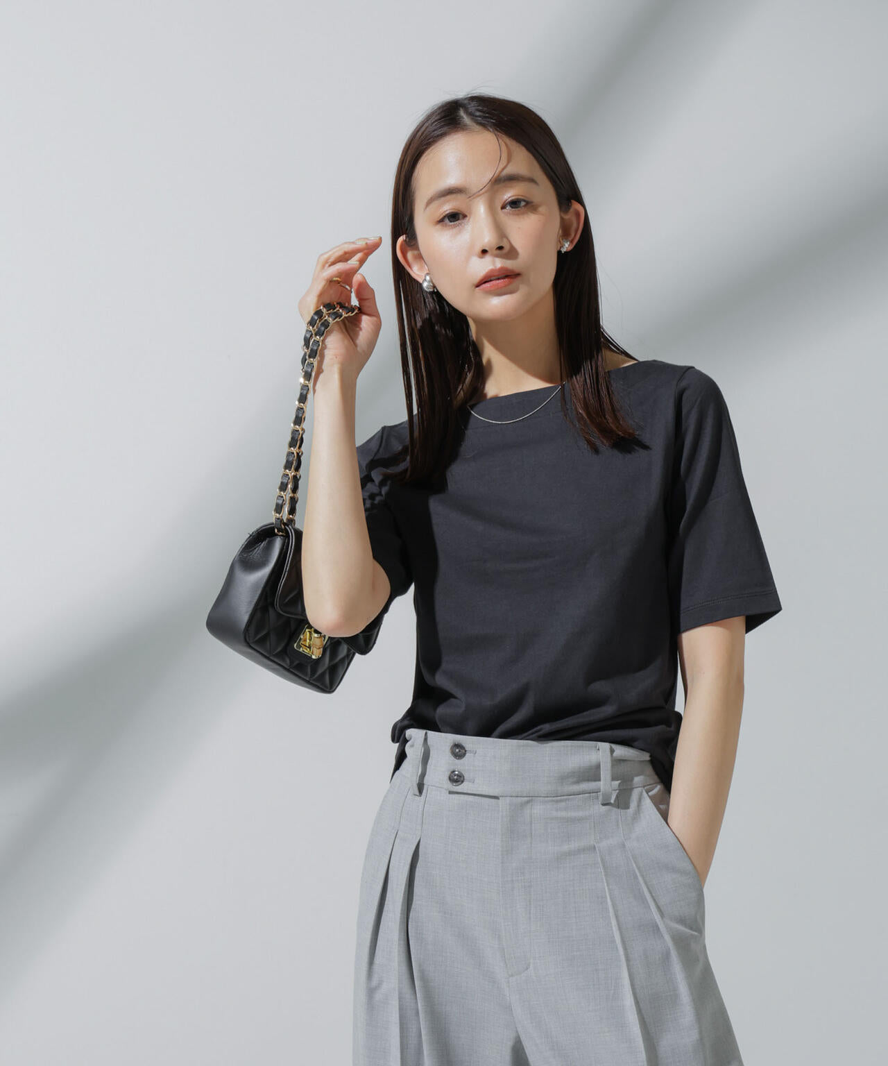 Anti Soaked(R) 汗染み防止 ボートネックTシャツ