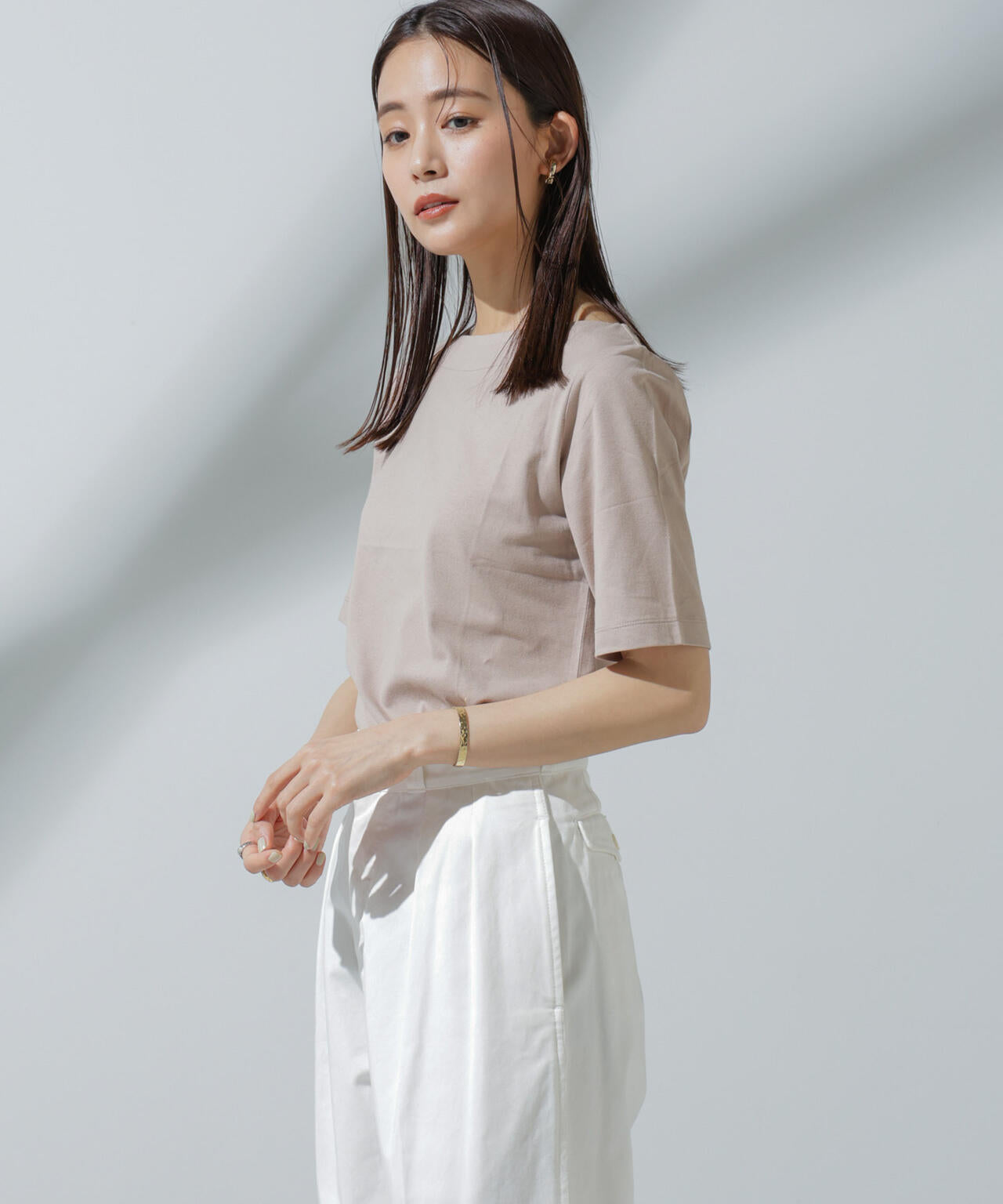 Anti Soaked(R) 汗染み防止 ボートネックTシャツ