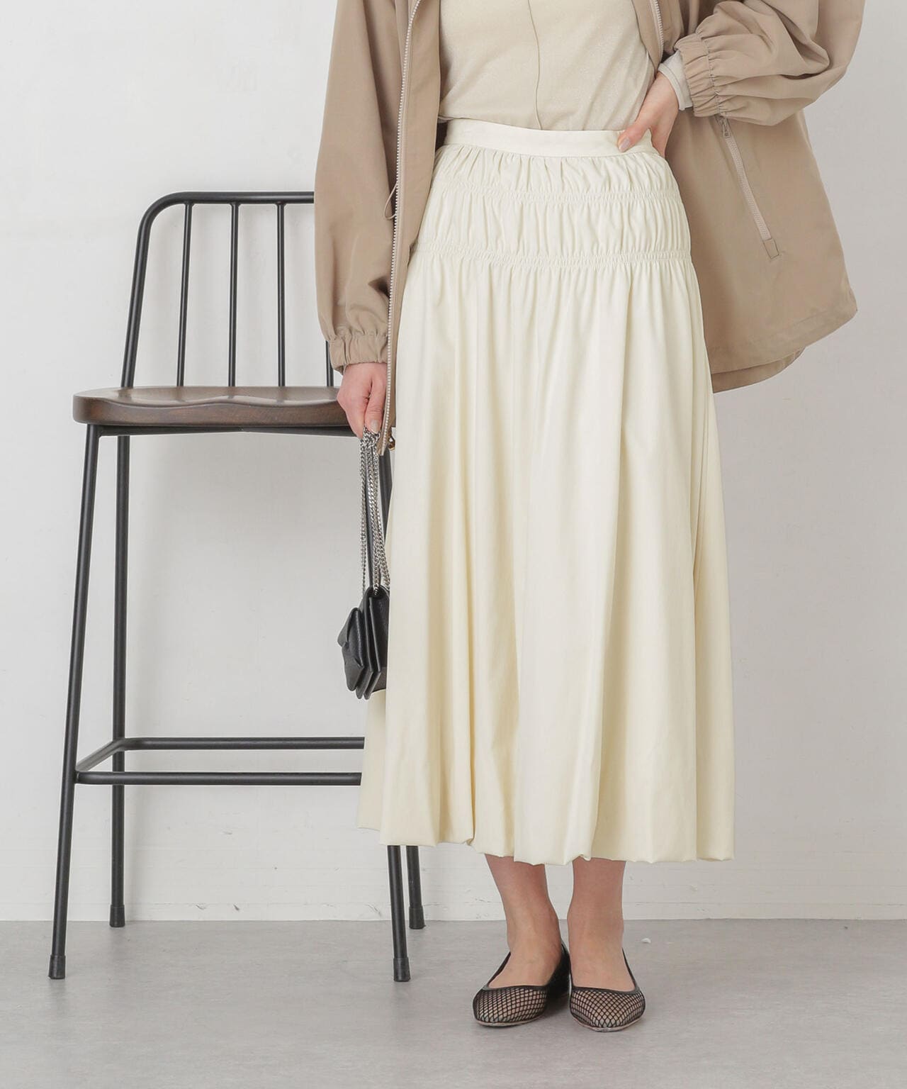 シャーリングギャザーバルーンスカート | NANO universe（ナノ