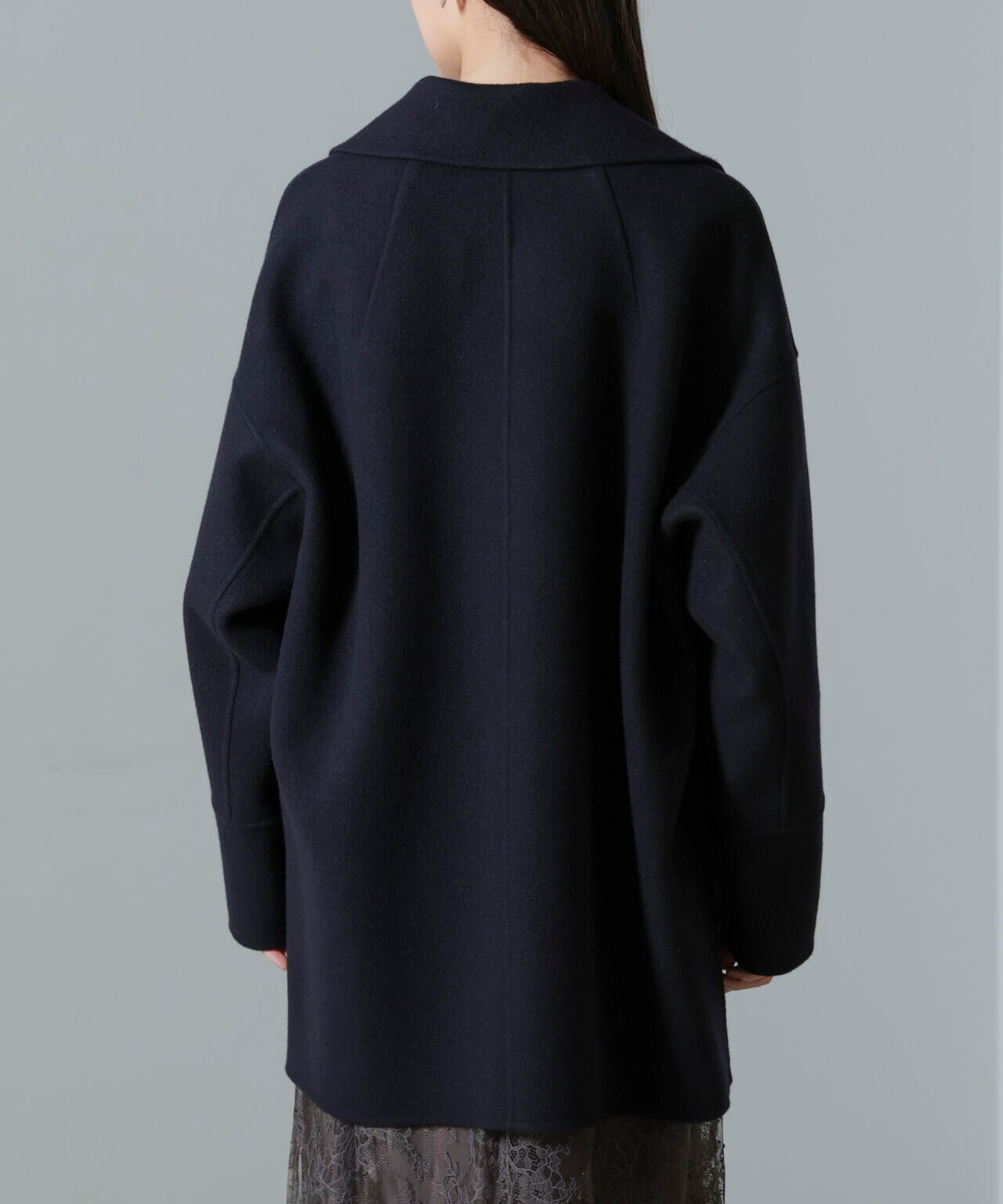 美品✨　ナノユニバース　PURE LAMBS リバーミドルコート　L　24AW PURE LAMBS リバーミドルコート