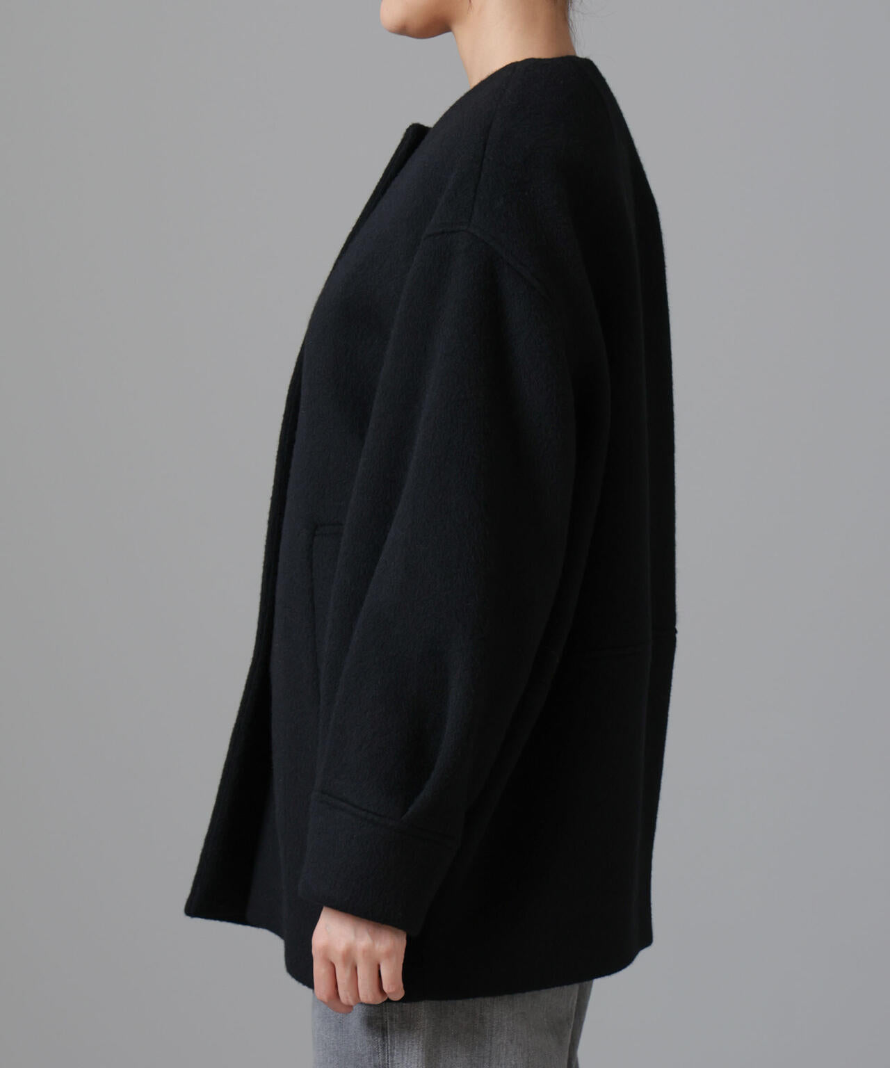 タグ付き未使用品♡ナノユニバース PECOLAMB ウールカシミヤロングコー PECOLAMB ウール カシミヤ スタンドカラー コート