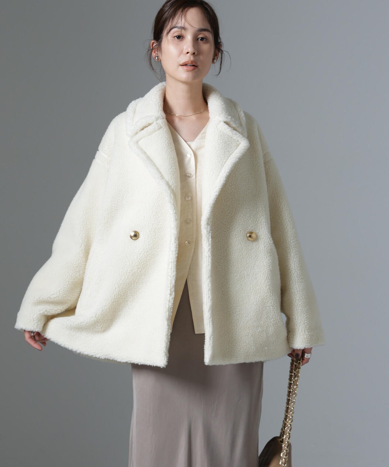 ミドル丈ボアPコート | NANO universe（ナノ・ユニバース） ｜【公式