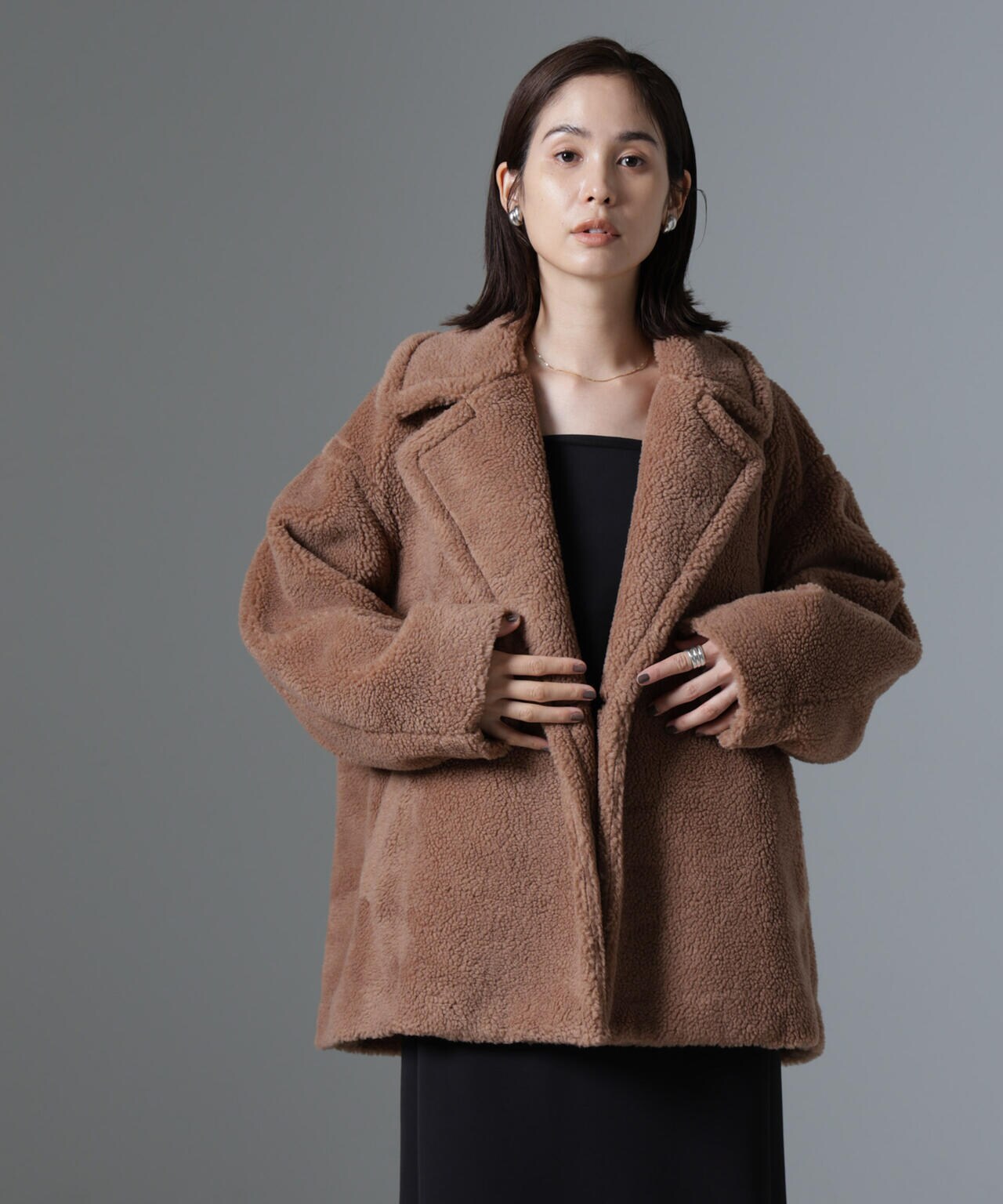 ミドル丈ボアPコート | NANO universe（ナノ・ユニバース） ｜【公式