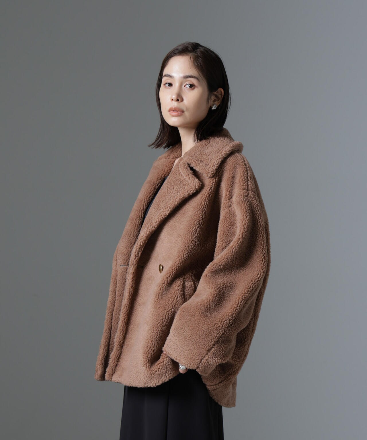 ミドル丈ボアPコート | NANO universe（ナノ・ユニバース） ｜【公式