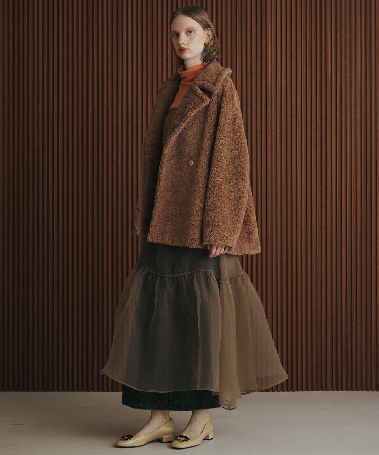 ナノユニバース nano・universe ミドル丈ボアPコート ミドル丈 ボア Pコート