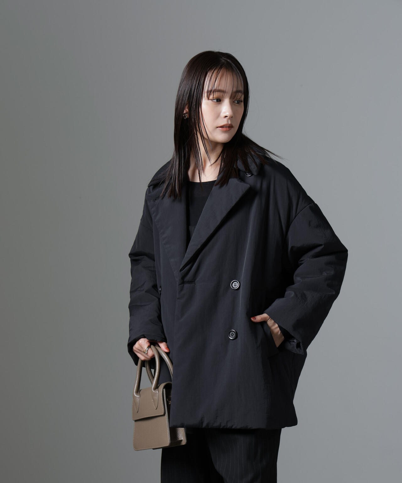 ETHERMALOFT(R)中綿ミドル丈タブルコート | NANO universe（ナノ