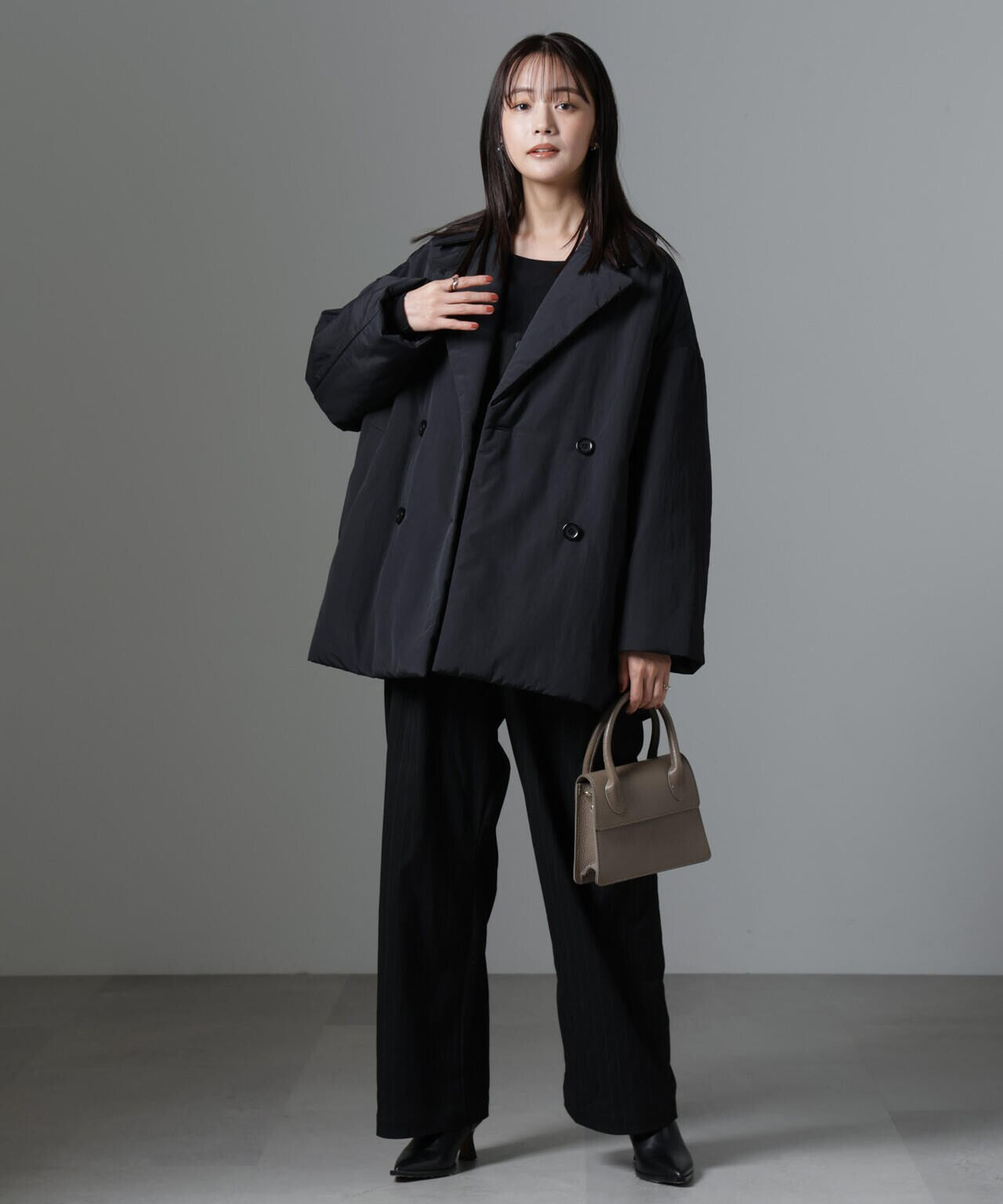 ETHERMALOFT(R)中綿ミドル丈タブルコート | NANO universe（ナノ