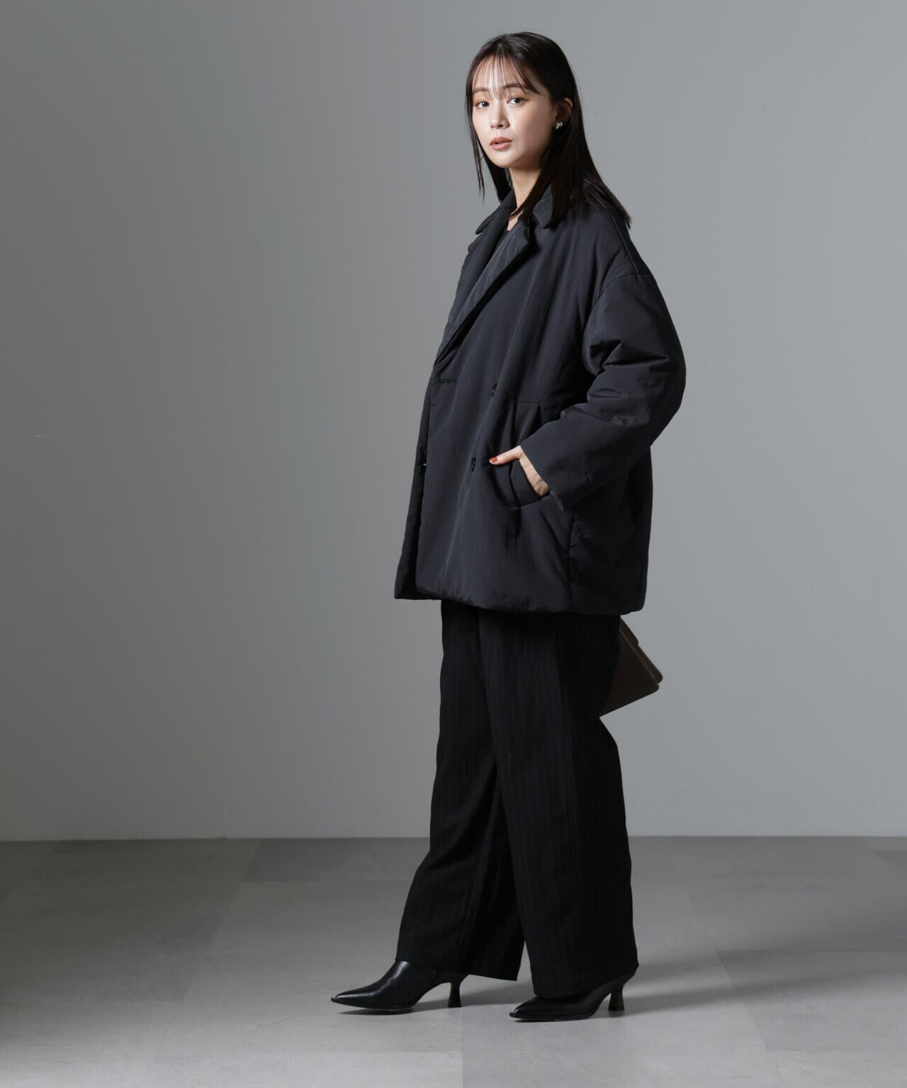 ETHERMALOFT(R)中綿ミドル丈タブルコート | NANO universe（ナノ