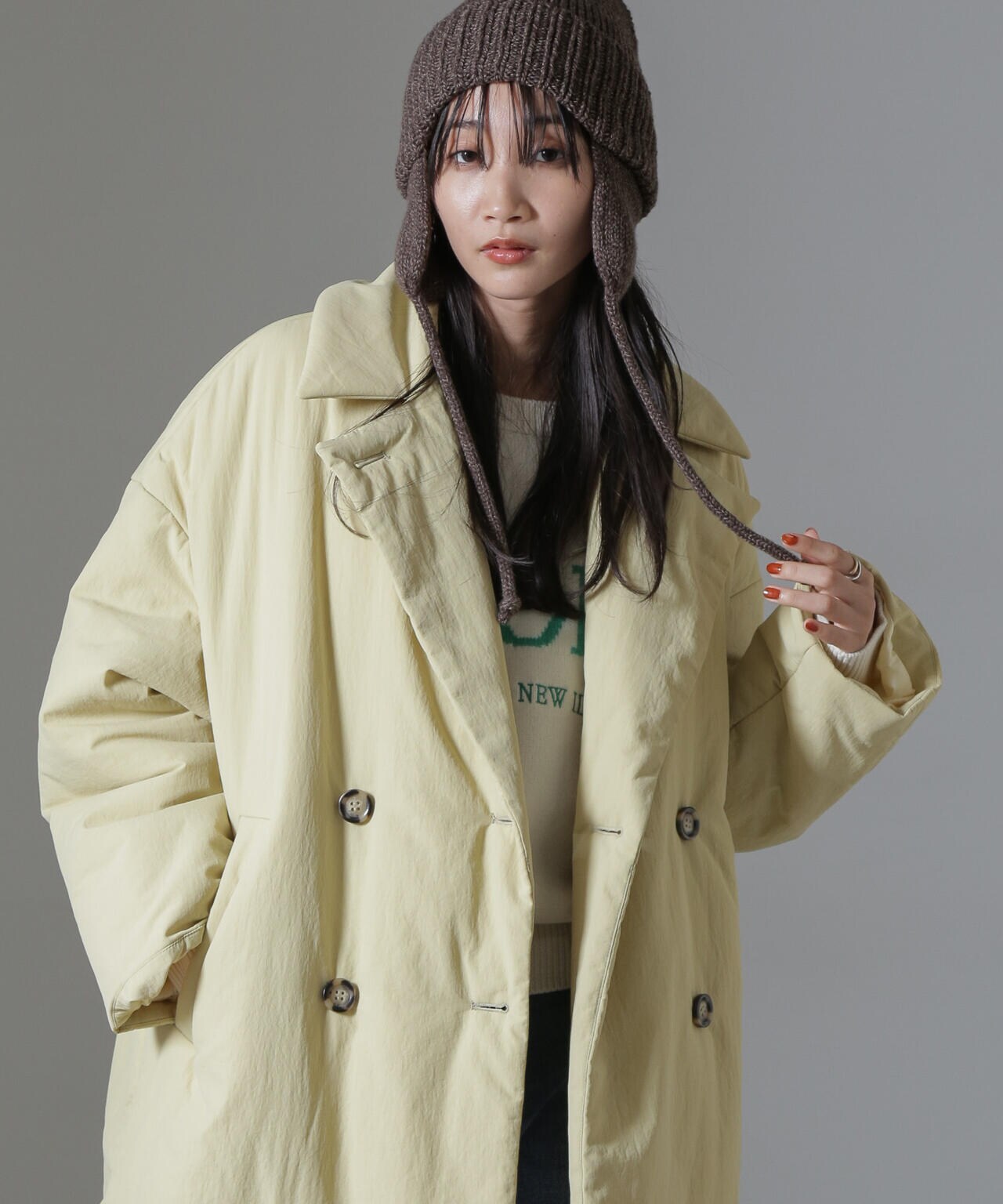 ETHERMALOFT(R)中綿ミドル丈タブルコート | NANO universe（ナノ