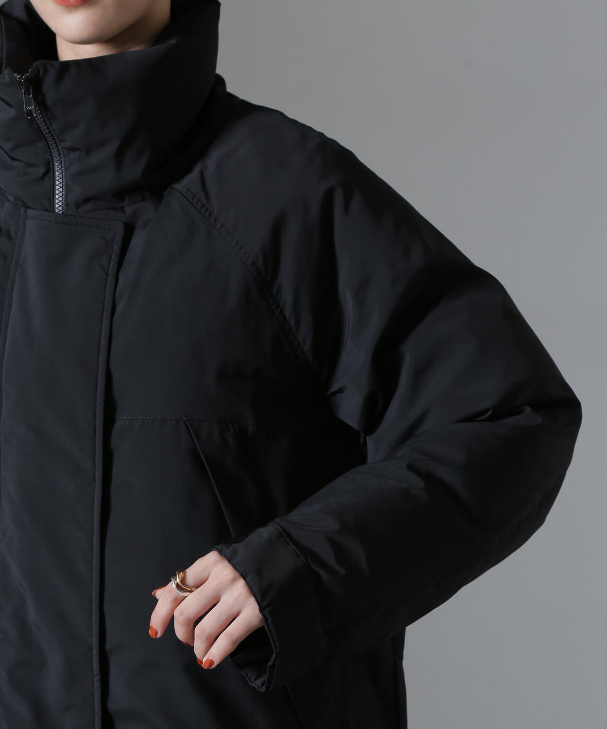 未使用品】ランサークロージングコーポレーション 中綿コート ブラック 