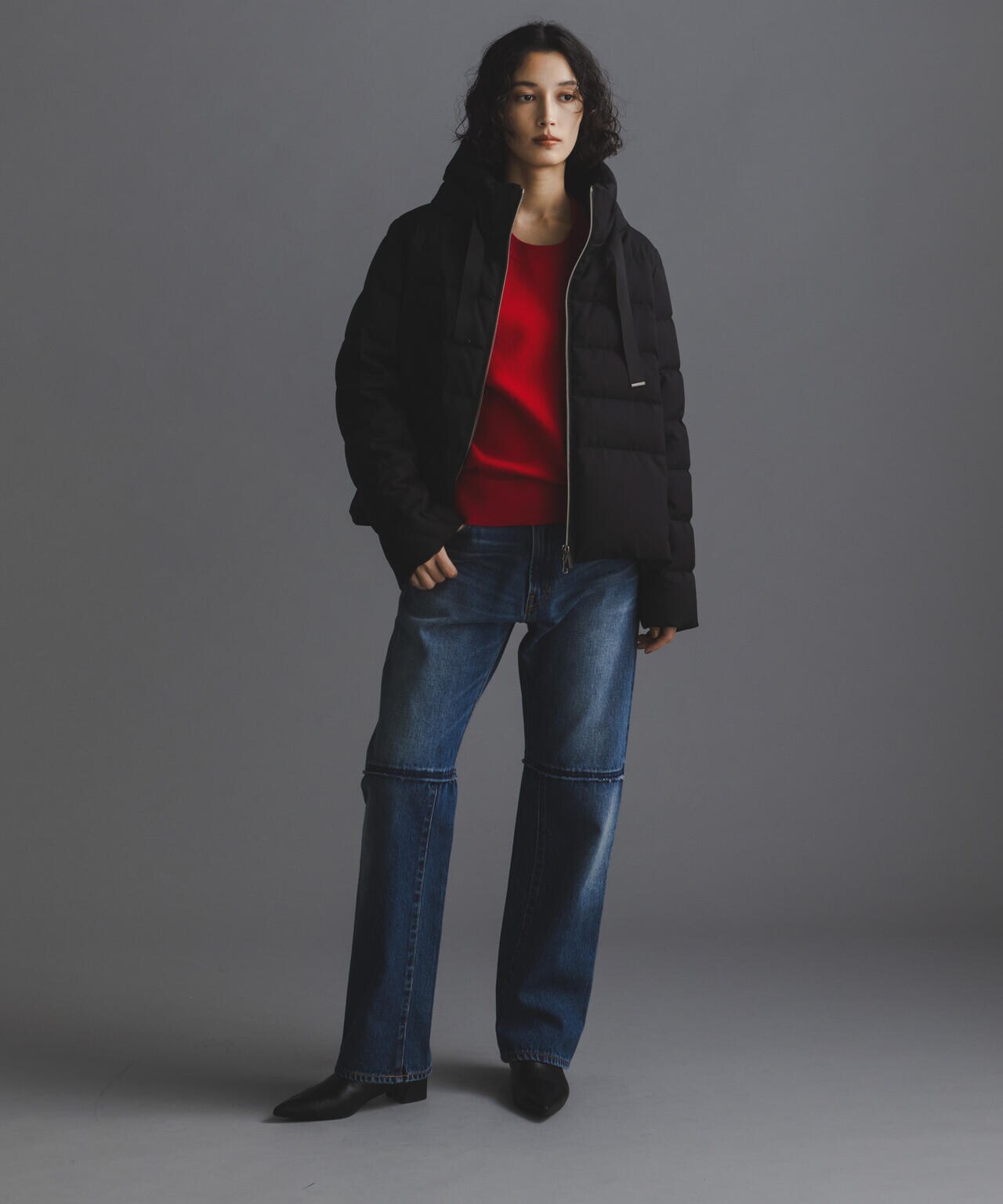 西川ダウン ナノユニバース別注 ダウンジャケット 西川ダウン(R)」ソロテックスショートダウン | NANO universe