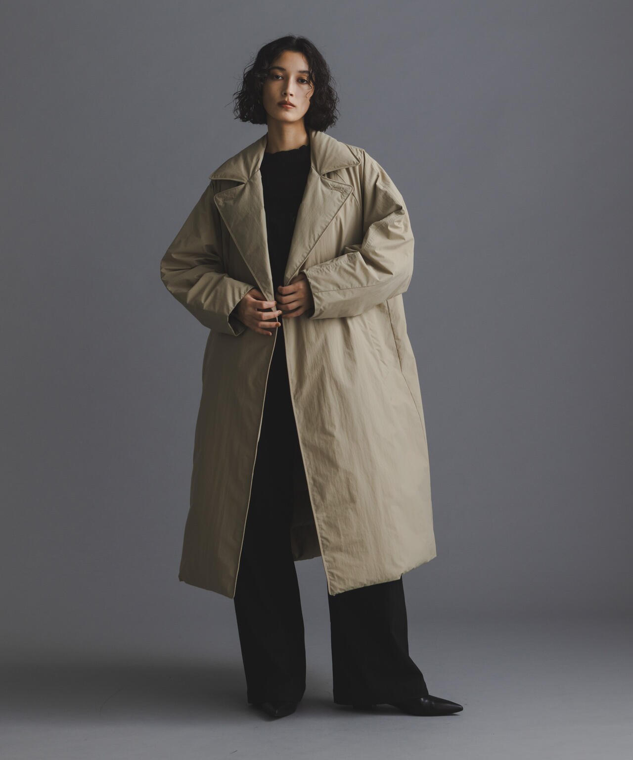 西川ダウン(R)」リバーシブルライトコート | NANO universe（ナノ