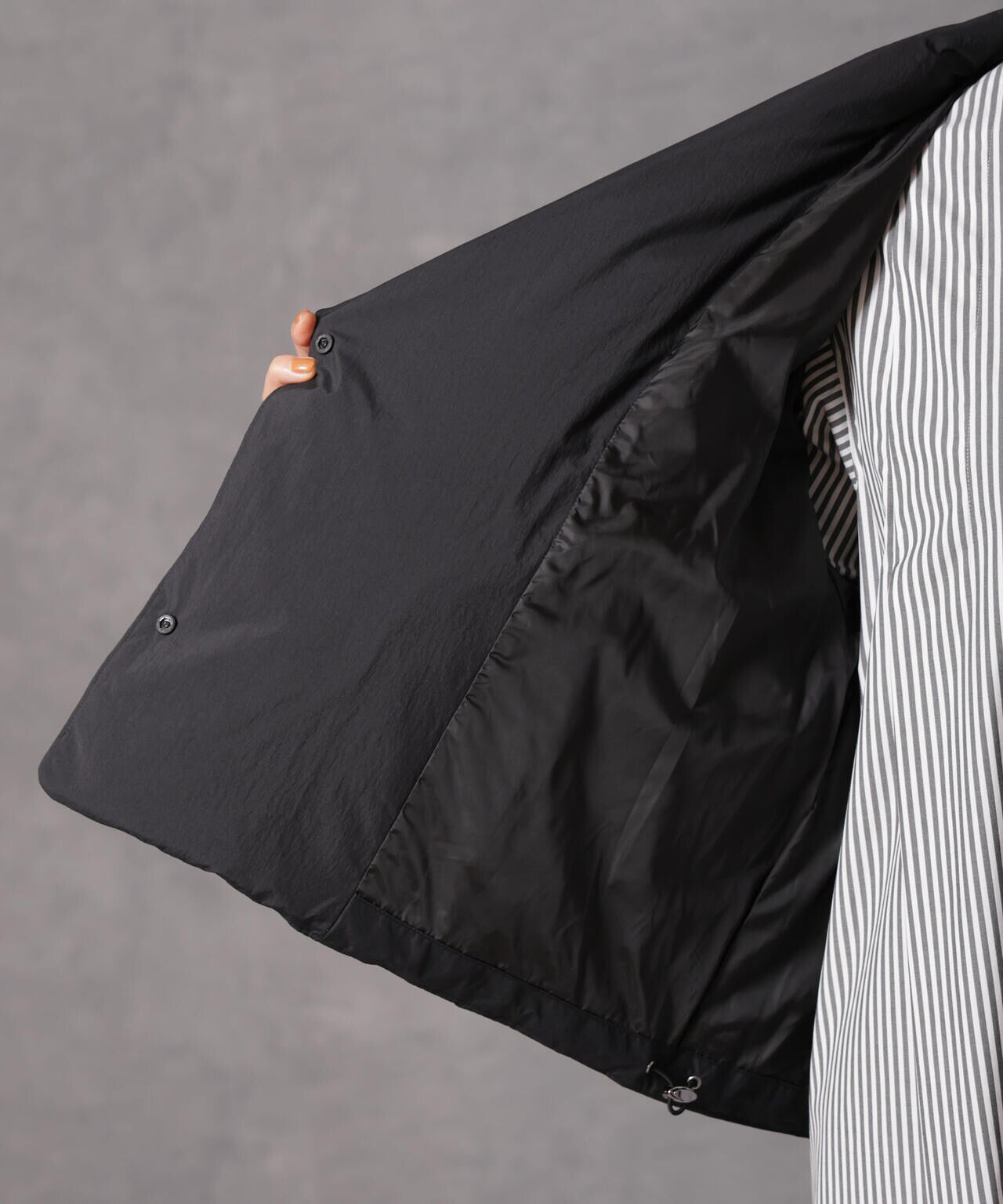 ナノユニバース　ダウン 西川ダウン(R)」ハイネックショートジャケット | NANO universe