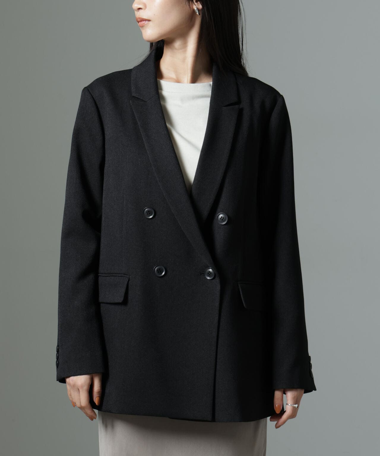 ストレッチサージダブルジャケット（セットアップ可） | NANO universe