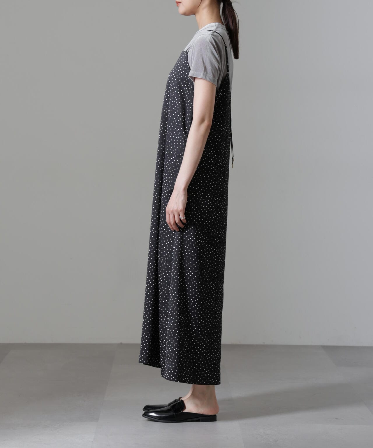ドットプリントサテンキャミワンピース | NANO universe（ナノ