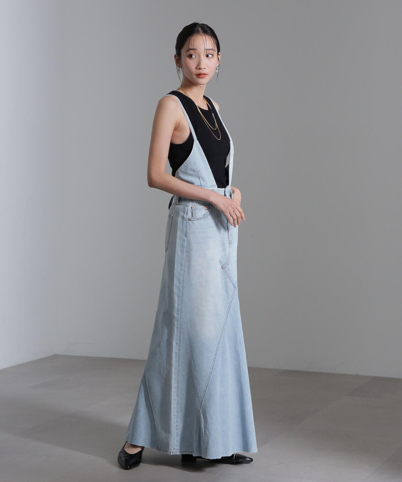 naoさま専用！ リメイク風2wayナローフレアジャンパースカート | NANO universe