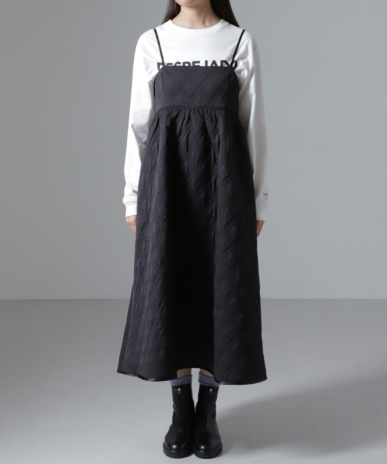 撥水キルティングキャミワンピース | NANO universe（ナノ・ユニバース