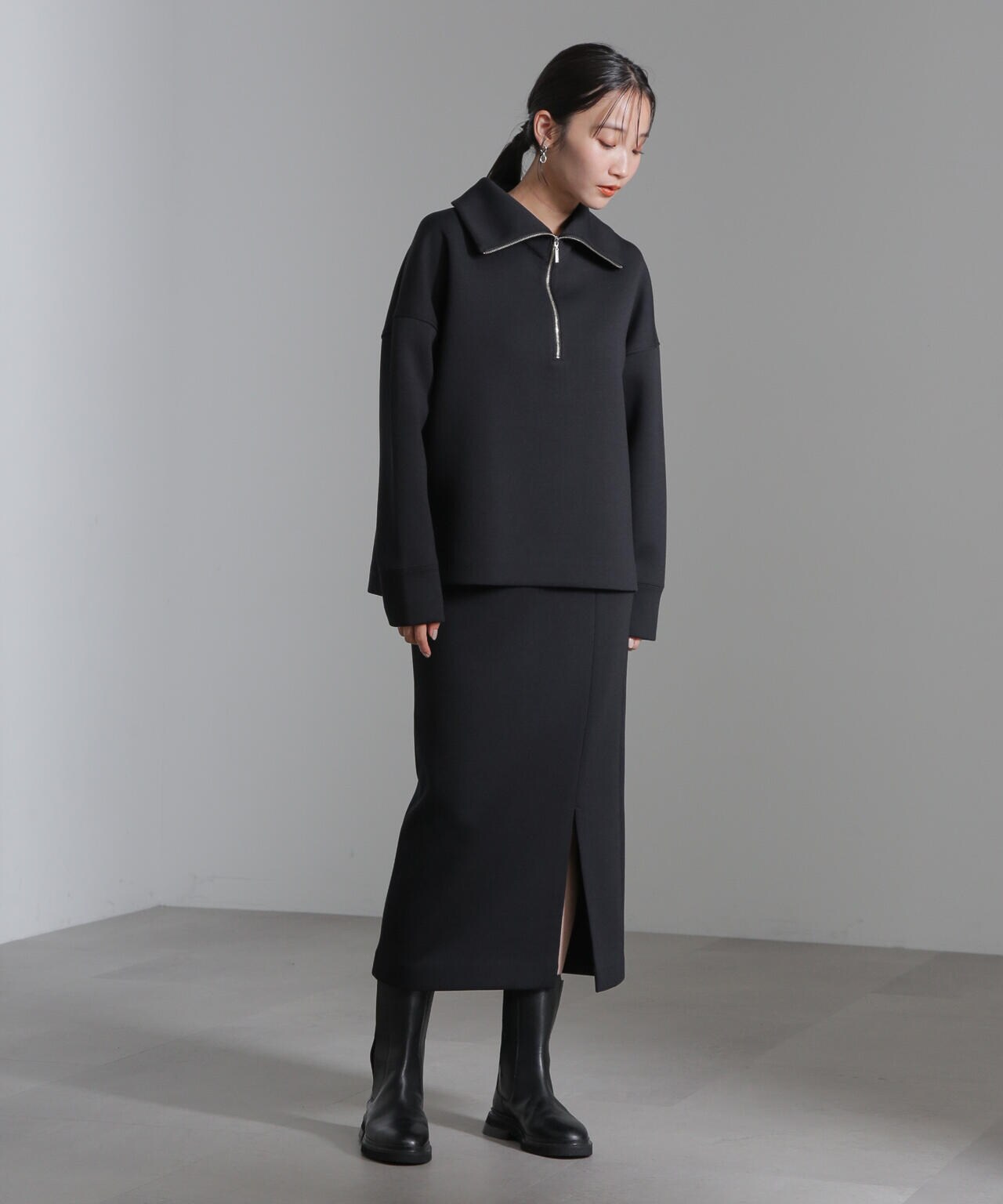 ダンボールハーフジッププルオーバー(セットアップ可) | NANO universe