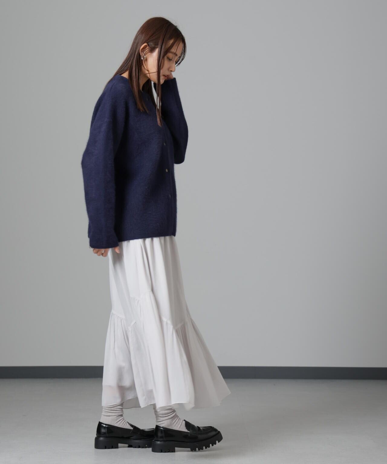 ウォッシャブルフォックスリバーニットジャケット | NANO universe