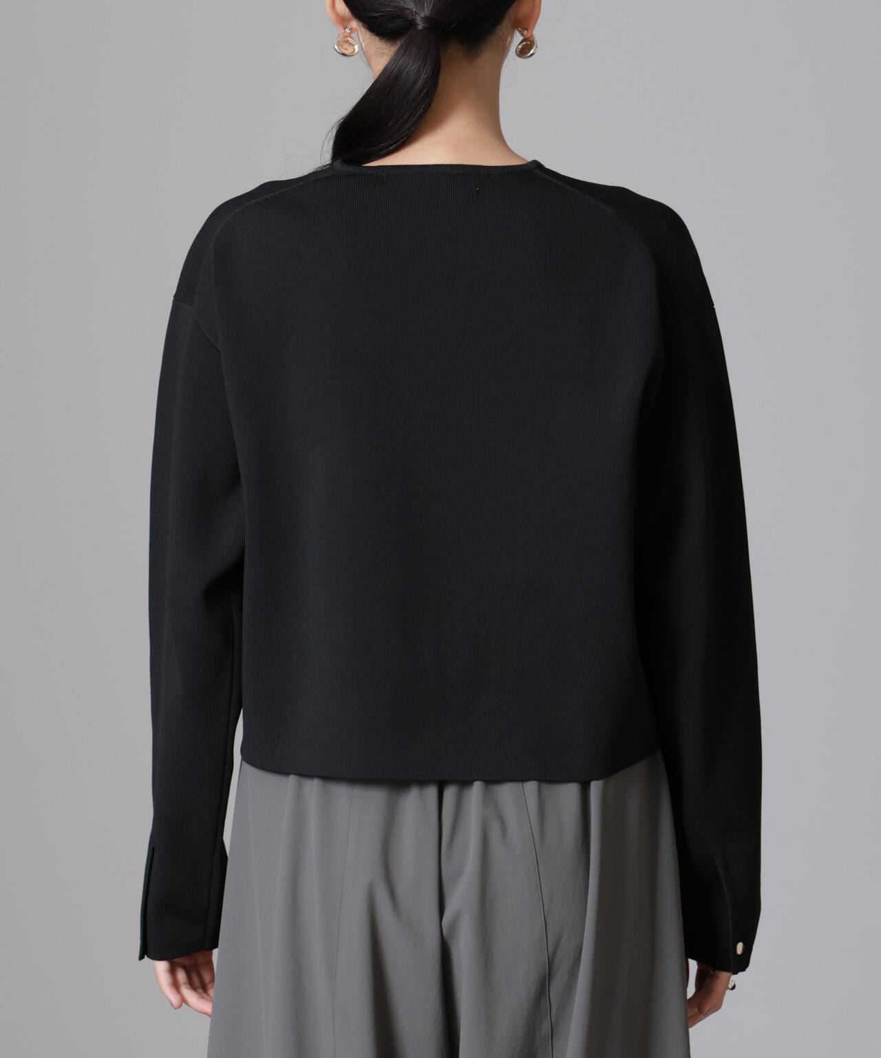 【n07t08さま専用ページ】 ノーカラーニットジャケット (セットアップ可) | NANO universe（ナノ