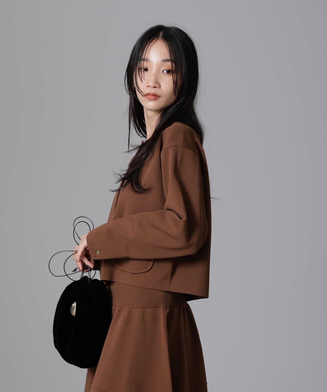 ノーカラーニットジャケット (セットアップ可) | NANO universe（ナノ