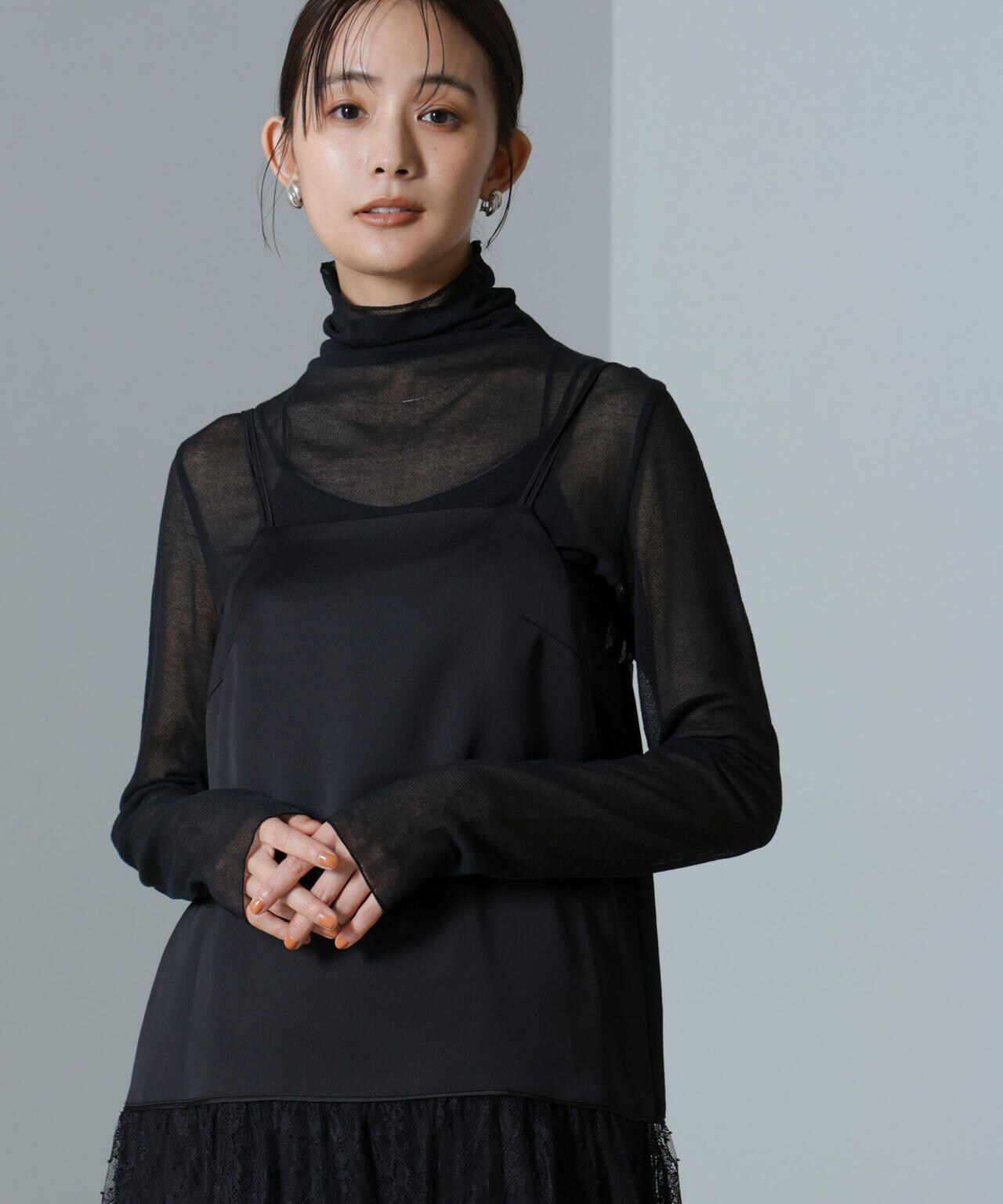 トップス MRT 梨地シアータートルカットトップス | NANO universe（ナノ・ユニバース