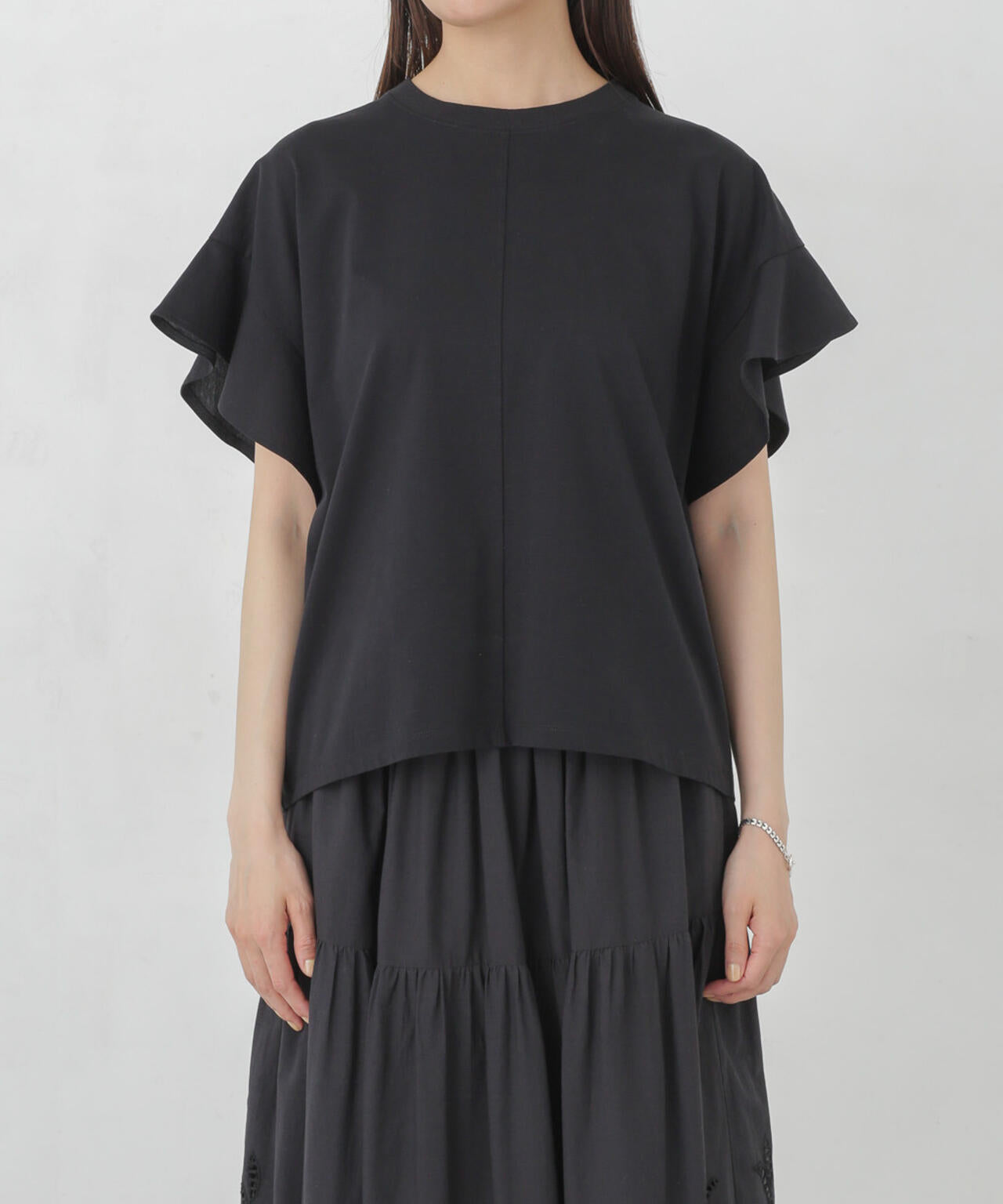 Polygiene フレアスリーブカットトップス
