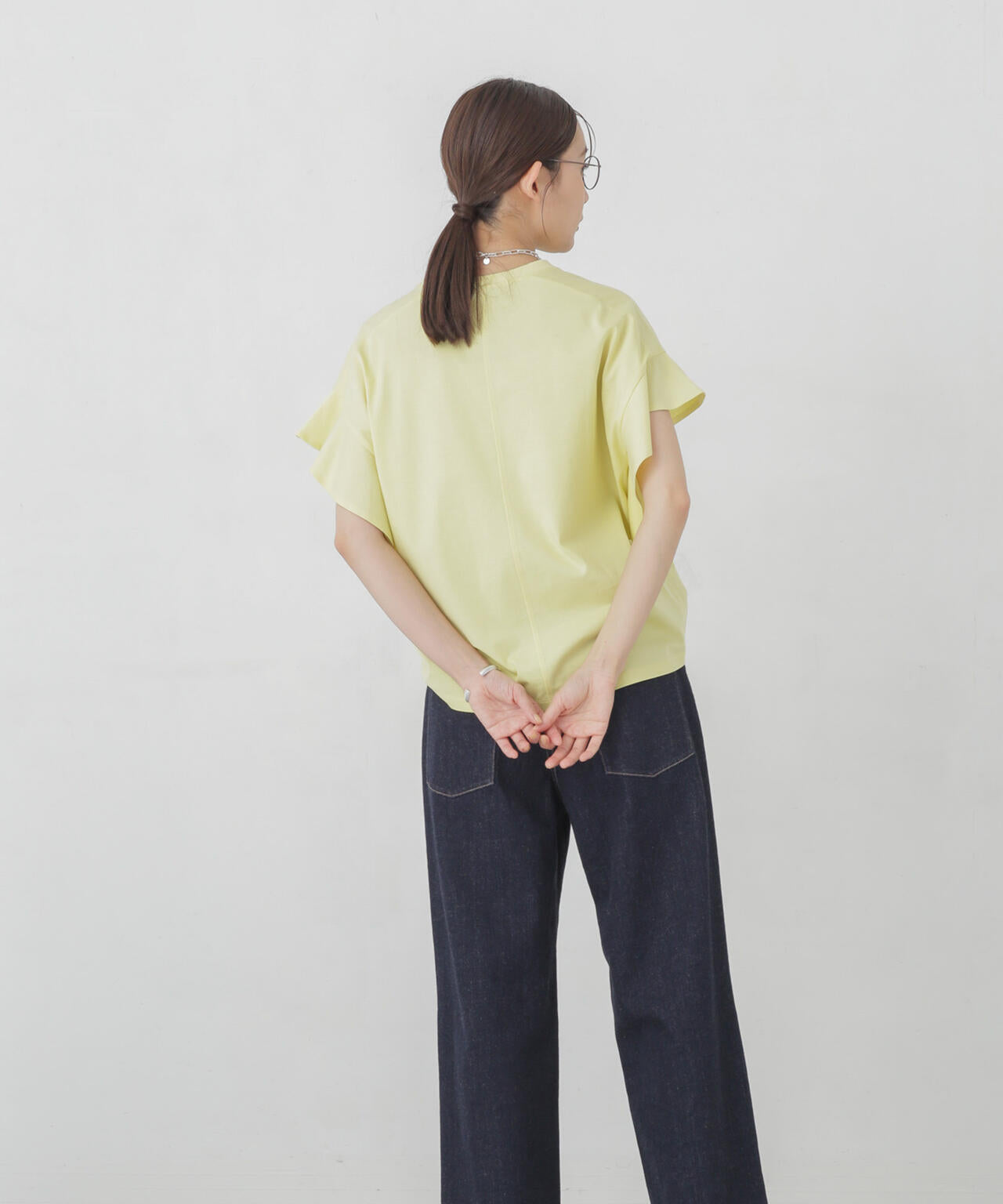 Polygiene フレアスリーブカットトップス