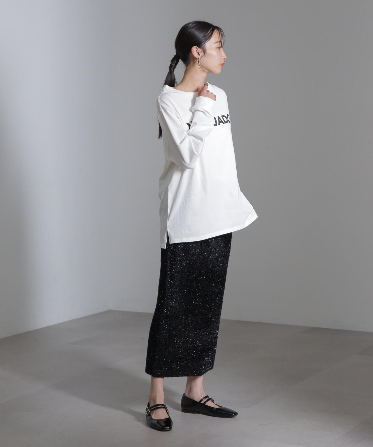 ラメシャギーニットスカート(セットアップ可) | NANO universe（ナノ