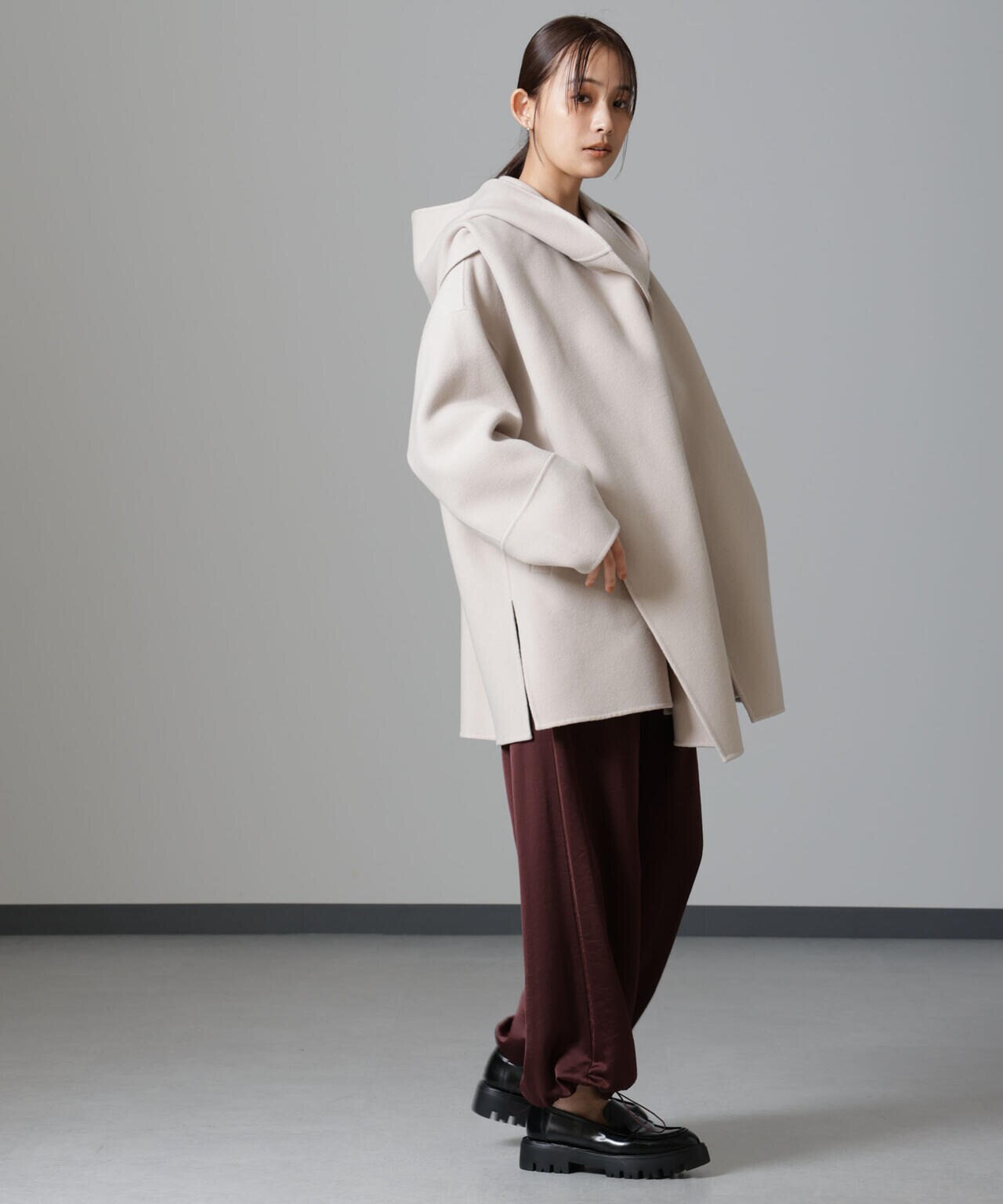 PURE LAMBS リバーフードストール | NANO universe（ナノ・ユニバース