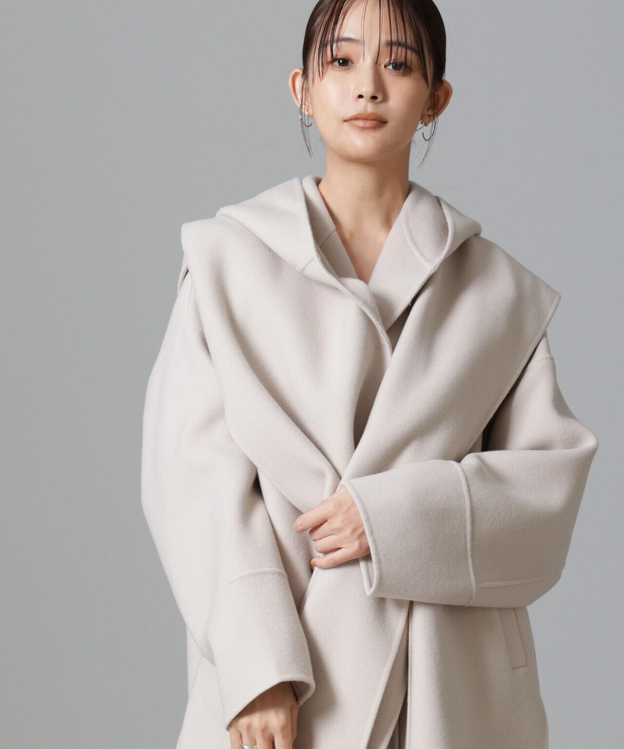 PURE LAMBS リバーフードストール | NANO universe（ナノ・ユニバース